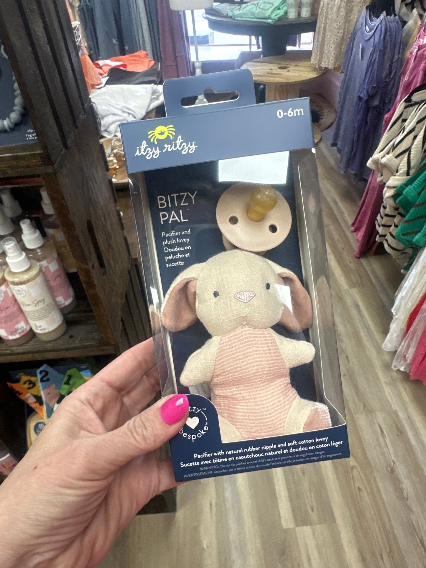 Itzy Ritzy Bitzy Pal Pacifier/Plush - Bunny