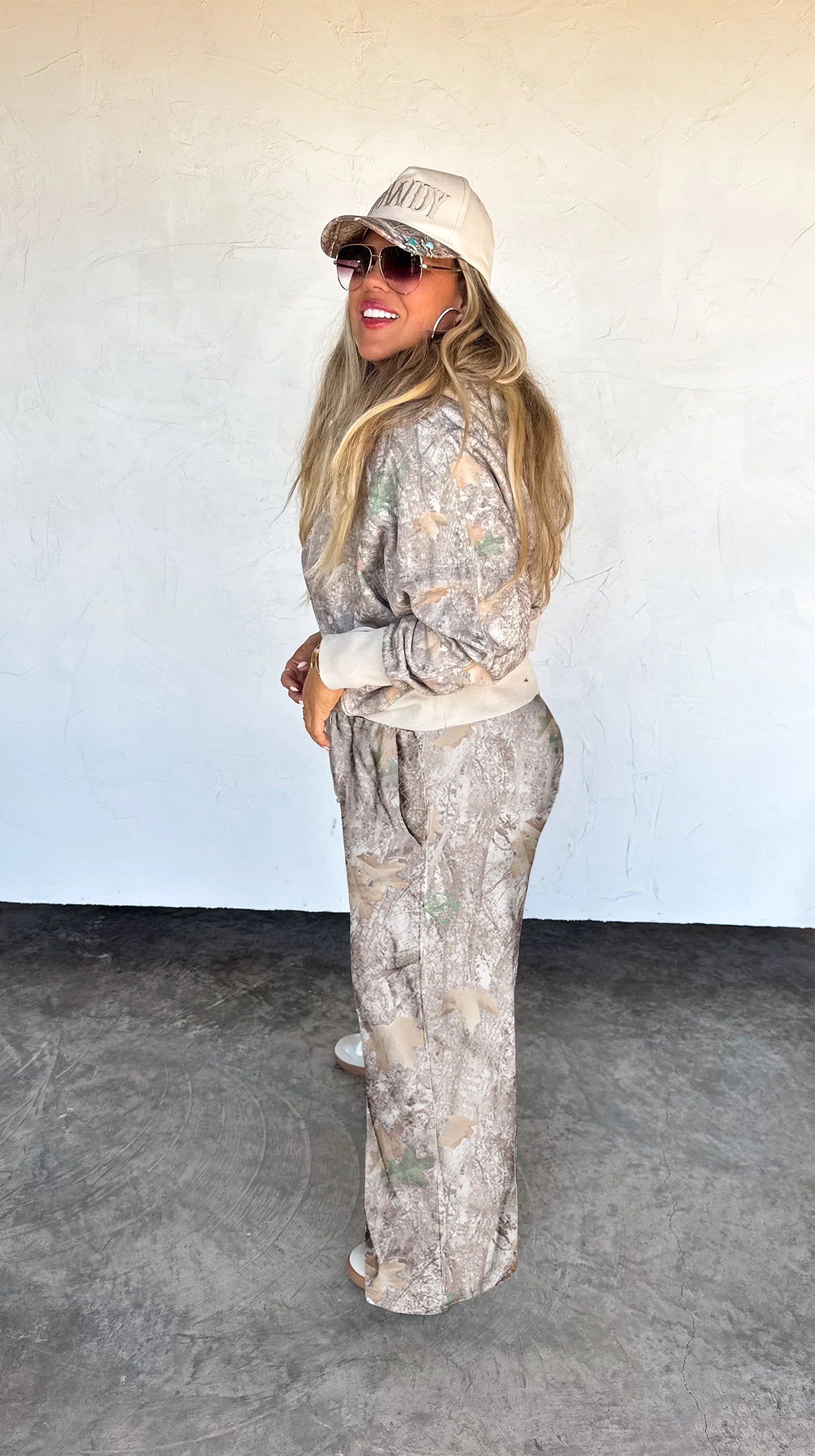 PREORDER - Camo Woods Drift Away Wide Leg Joggers