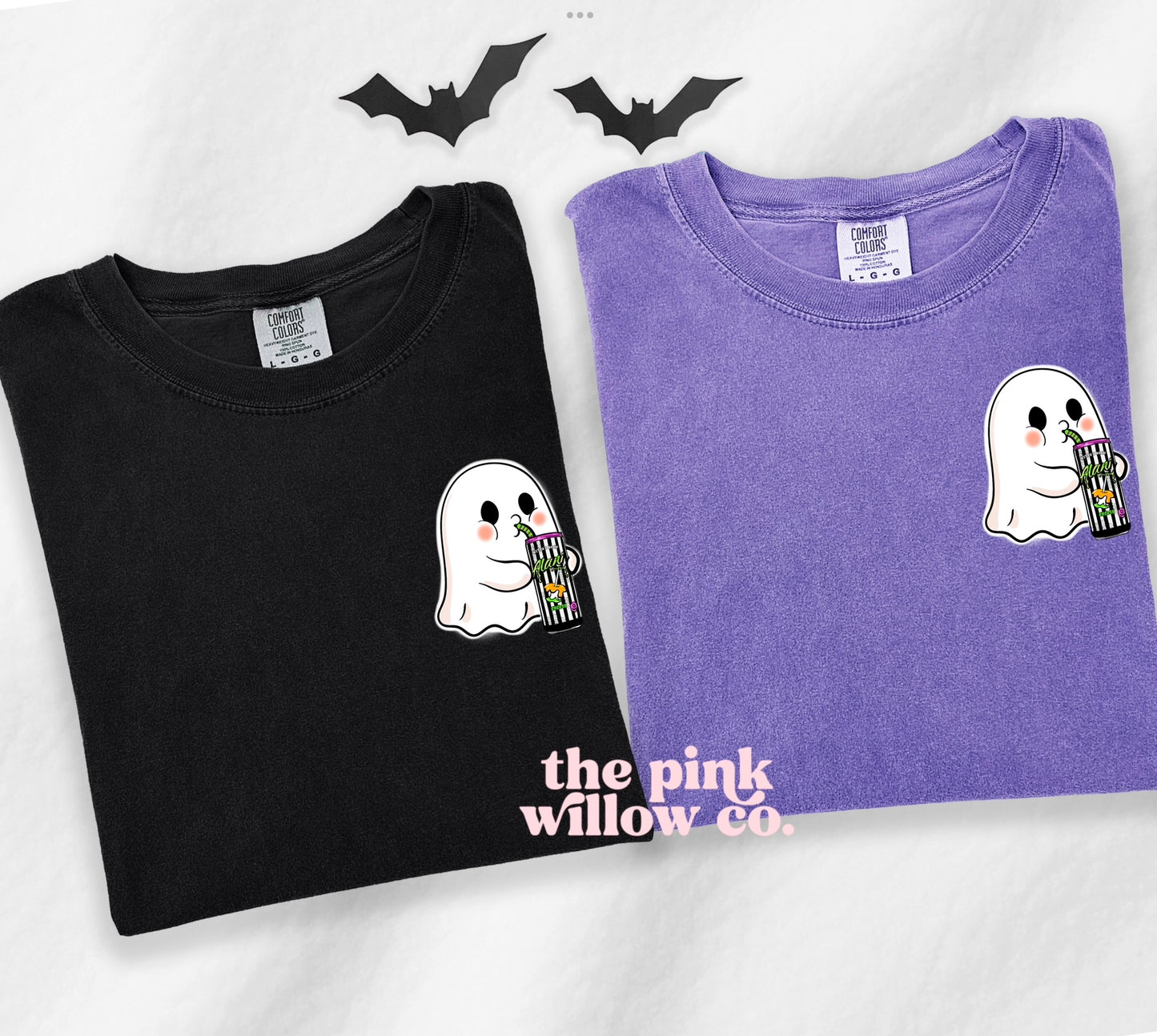 Cute Pocket Ghost w/Alani Comfort Colors Tee