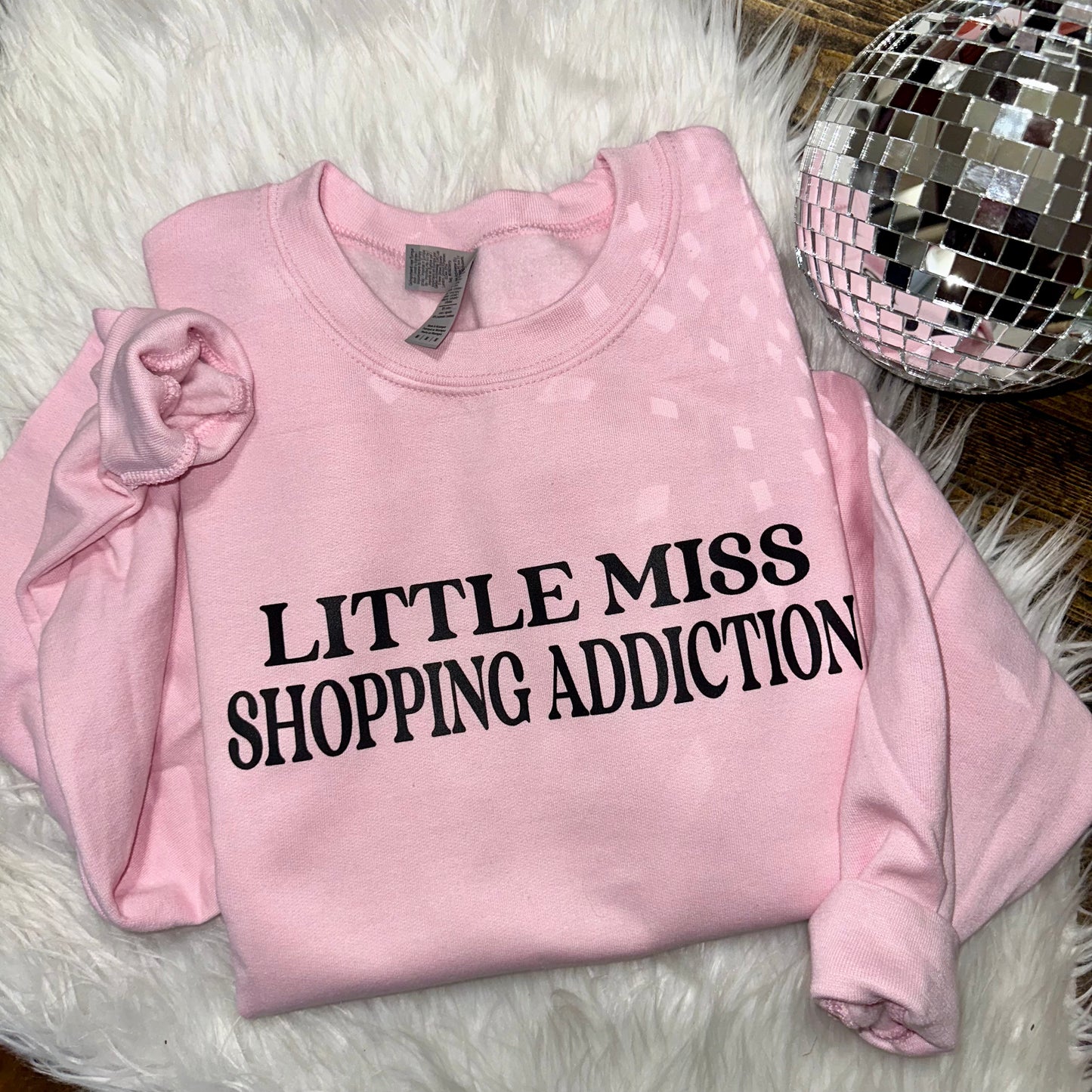Little Miss Shopping Addiction Graphic Sweatshirt