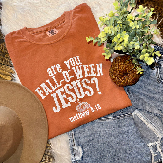 Are You Falloween Jesus Graphic Tee