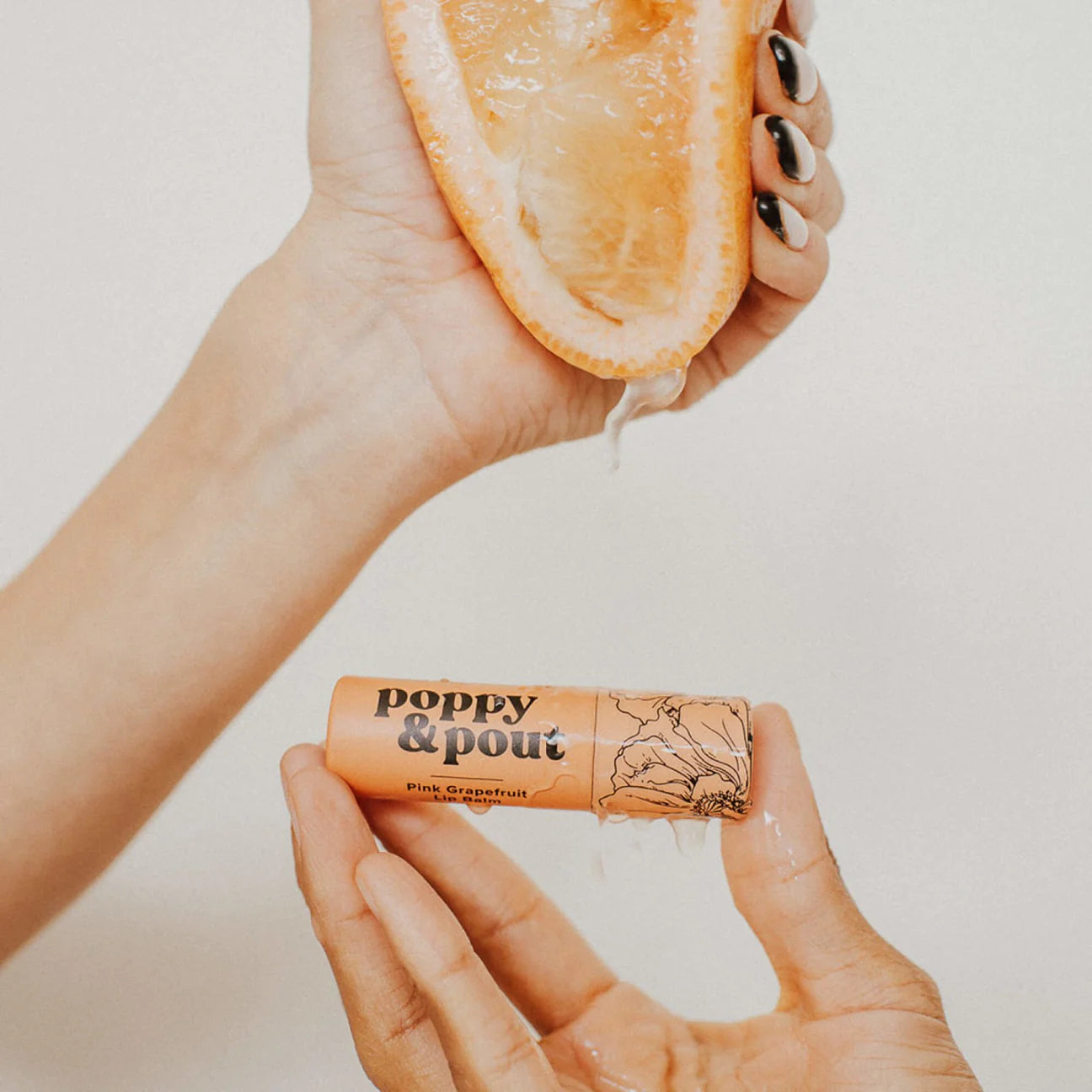 Poppy & Pout Pink Grapefruit Lip Balm