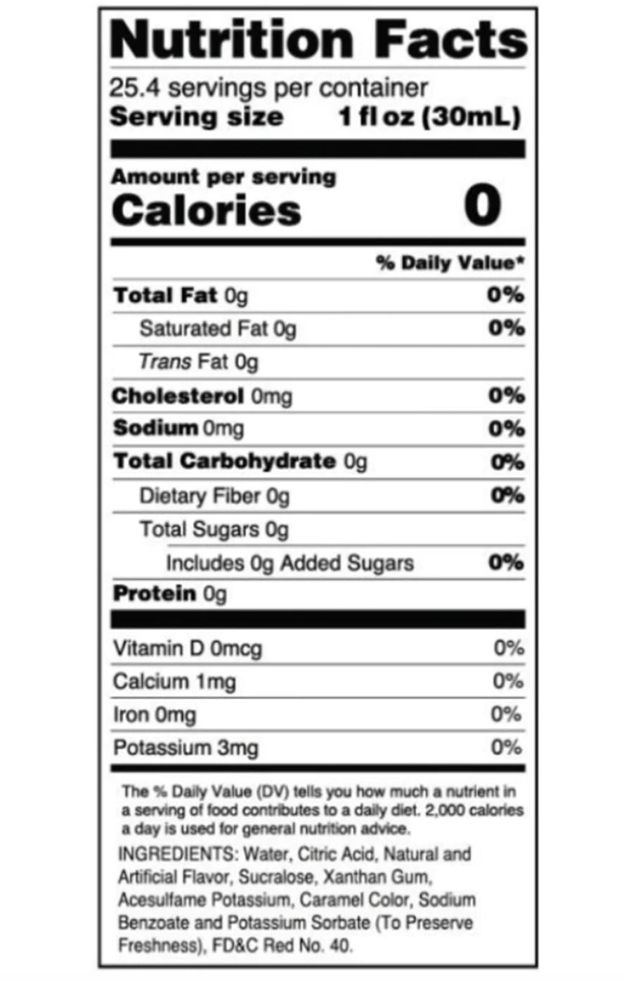 Cherry Flavor Infusion Skinny Syrup