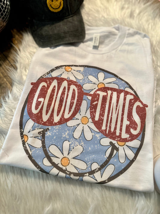 Good Times Smiley Graphic Tee