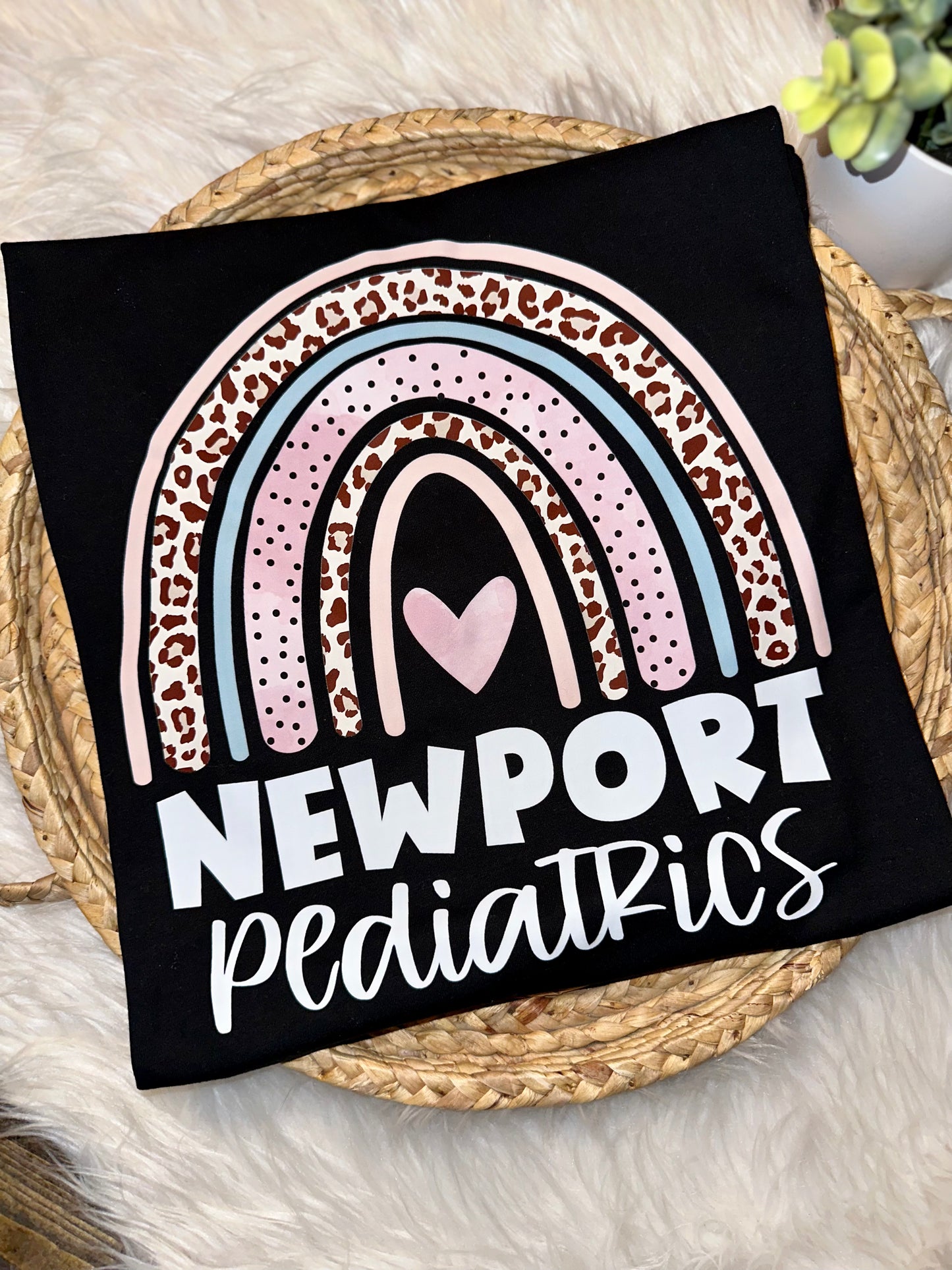 Newport Pediatrics Rainbow Graphic Tee