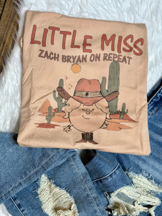 Little Miss Zach Bryan on Repeat Graphic Tee
