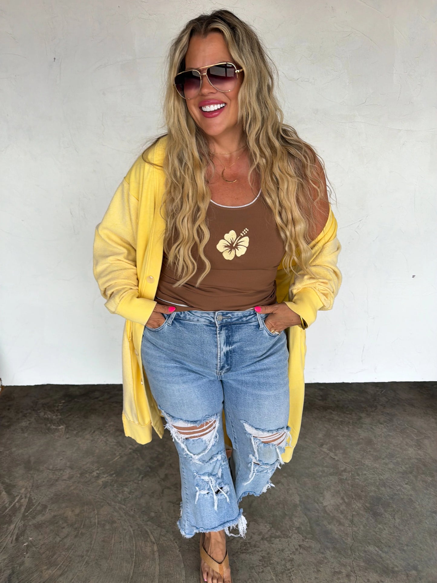 PREORDER - Urban Distressed Crop Jeans