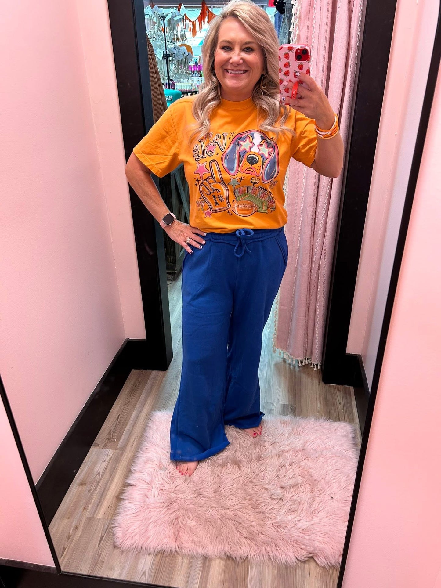 Fleece Wide Leg Sweatpants - Asst Colors