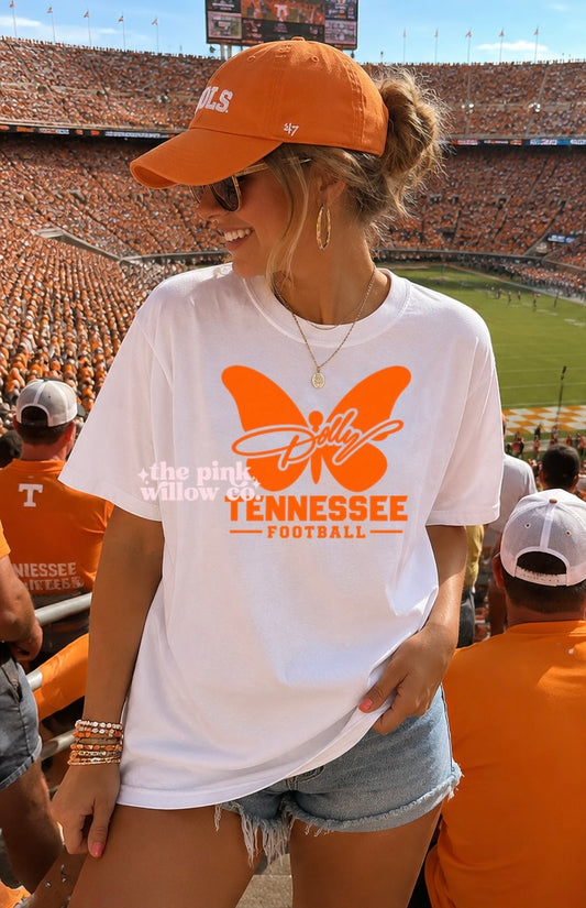 Dolly Butterfly Tennessee Football Comfort Colors Tee