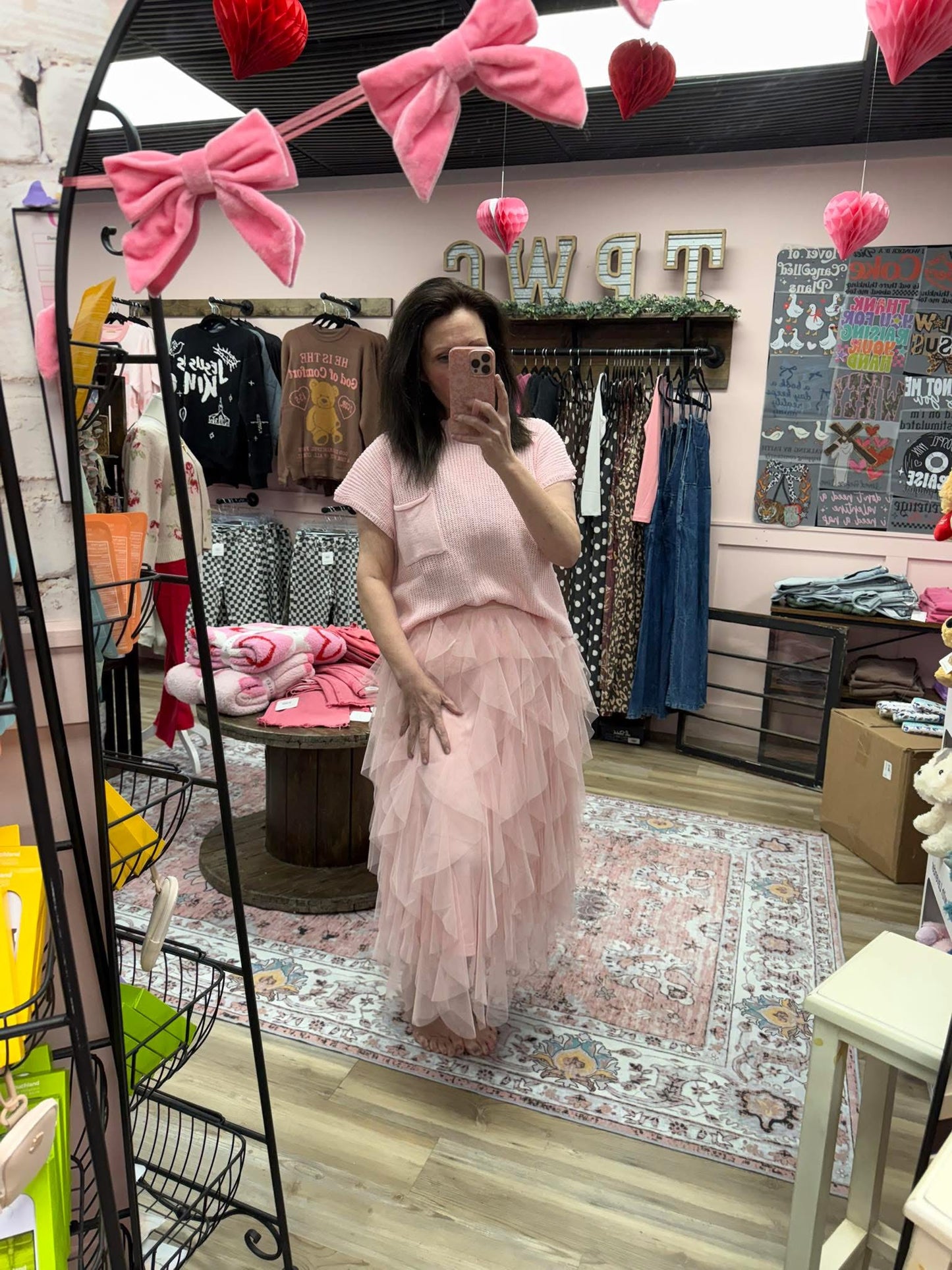 Cascading Tulle Layered Skirt