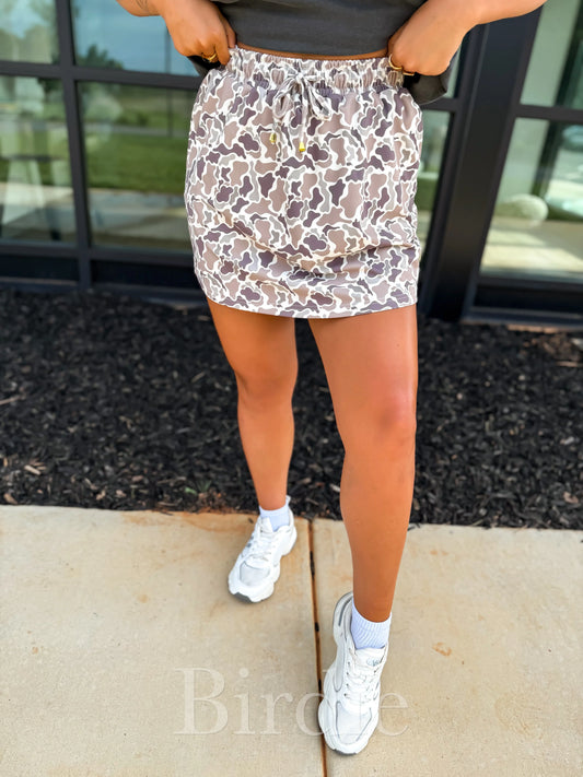 Biirdie Duck Camo Active Skort