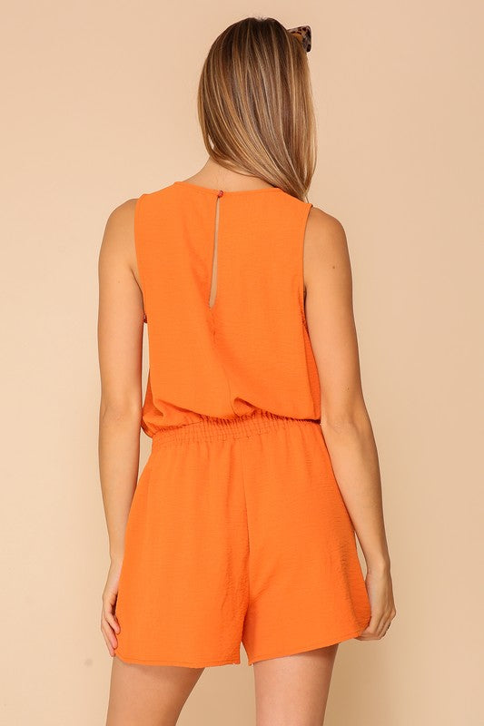 Summer Days Airflow Romper - Orange