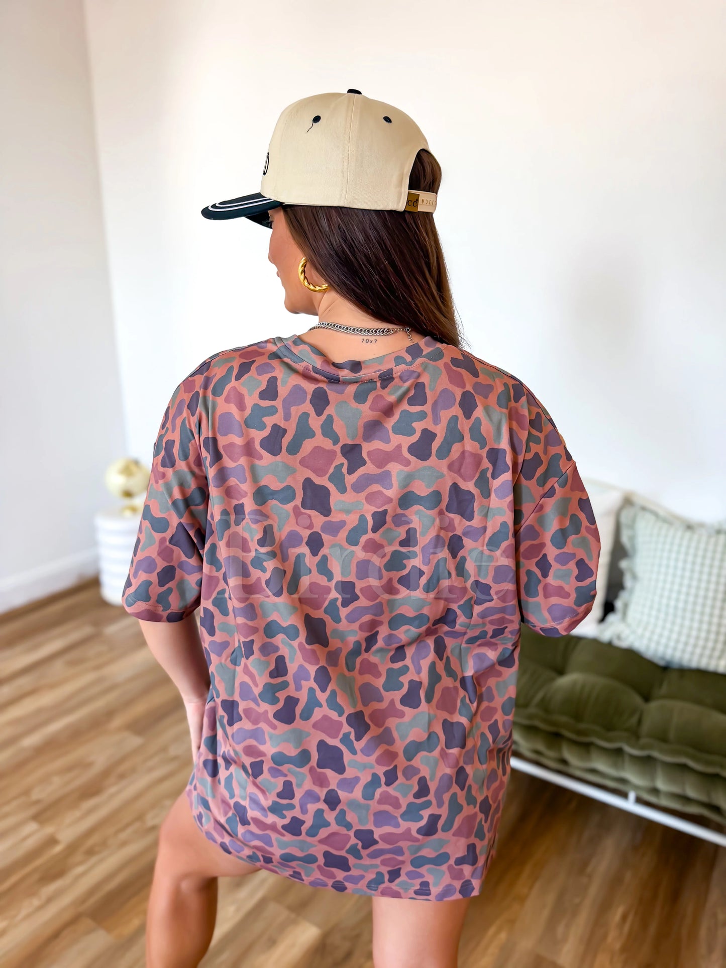 PREORDER - Birdie Oversized Tee - Cedar Marsh Duck Camo