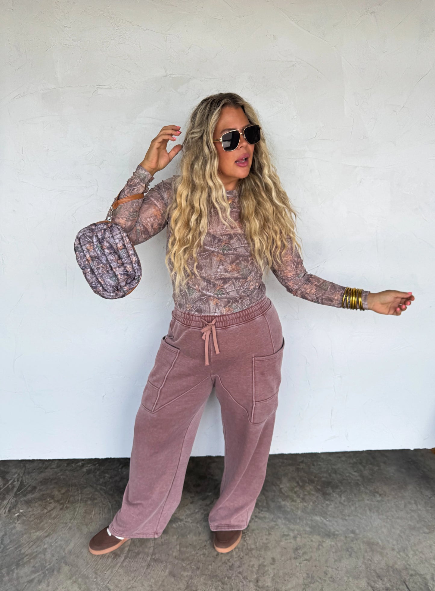 PREORDER - Camo Mesh Top