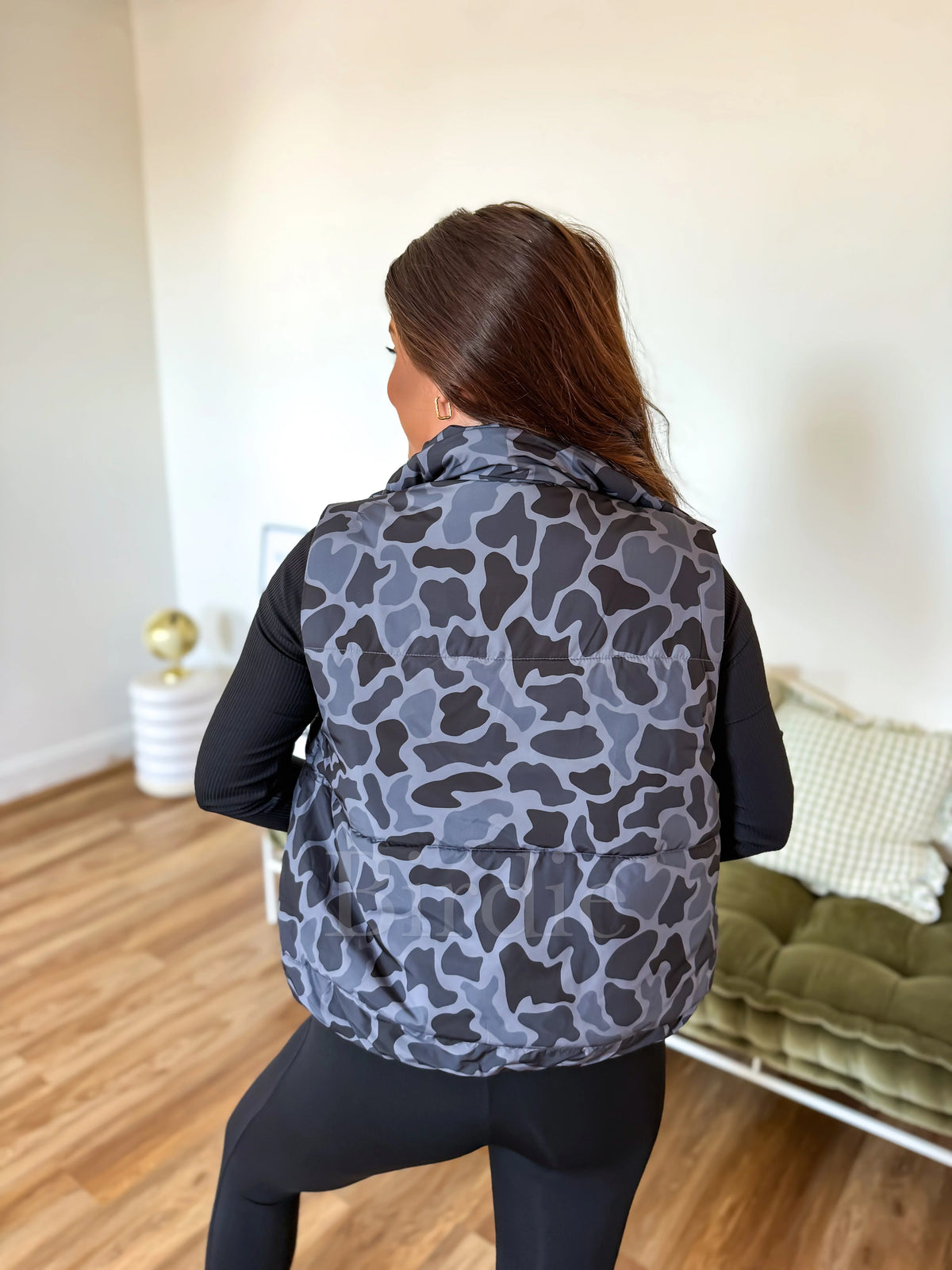 Birdie Puffer Vest - Blackout Duck Camo