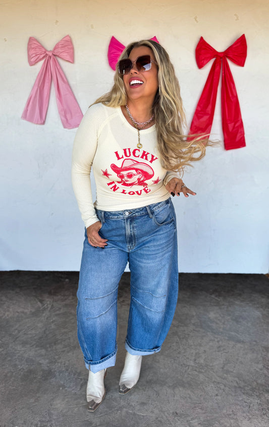 PREORDER - Lucky In Love Graphic Top