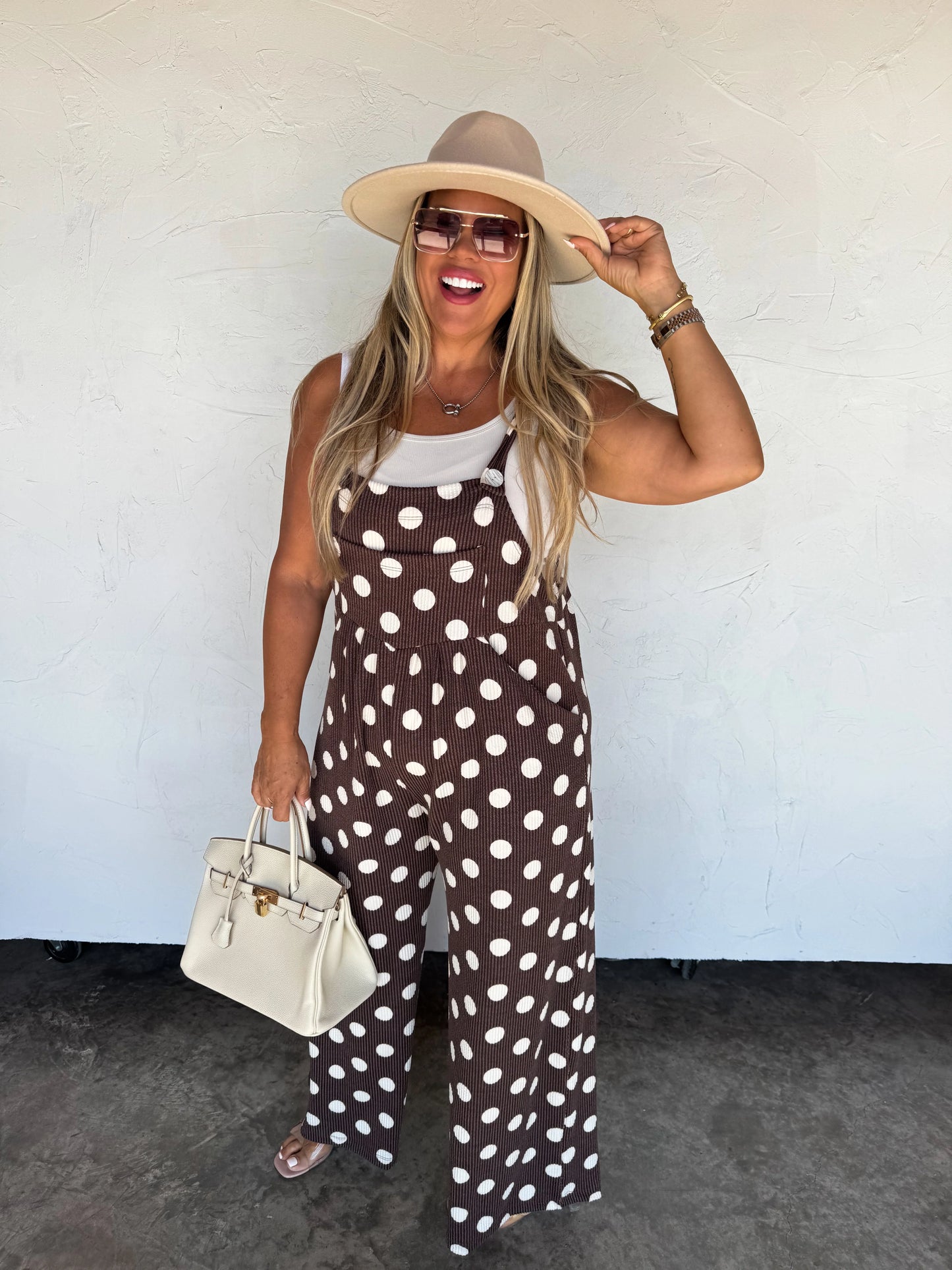 Polka Dot Karli Boho Overalls