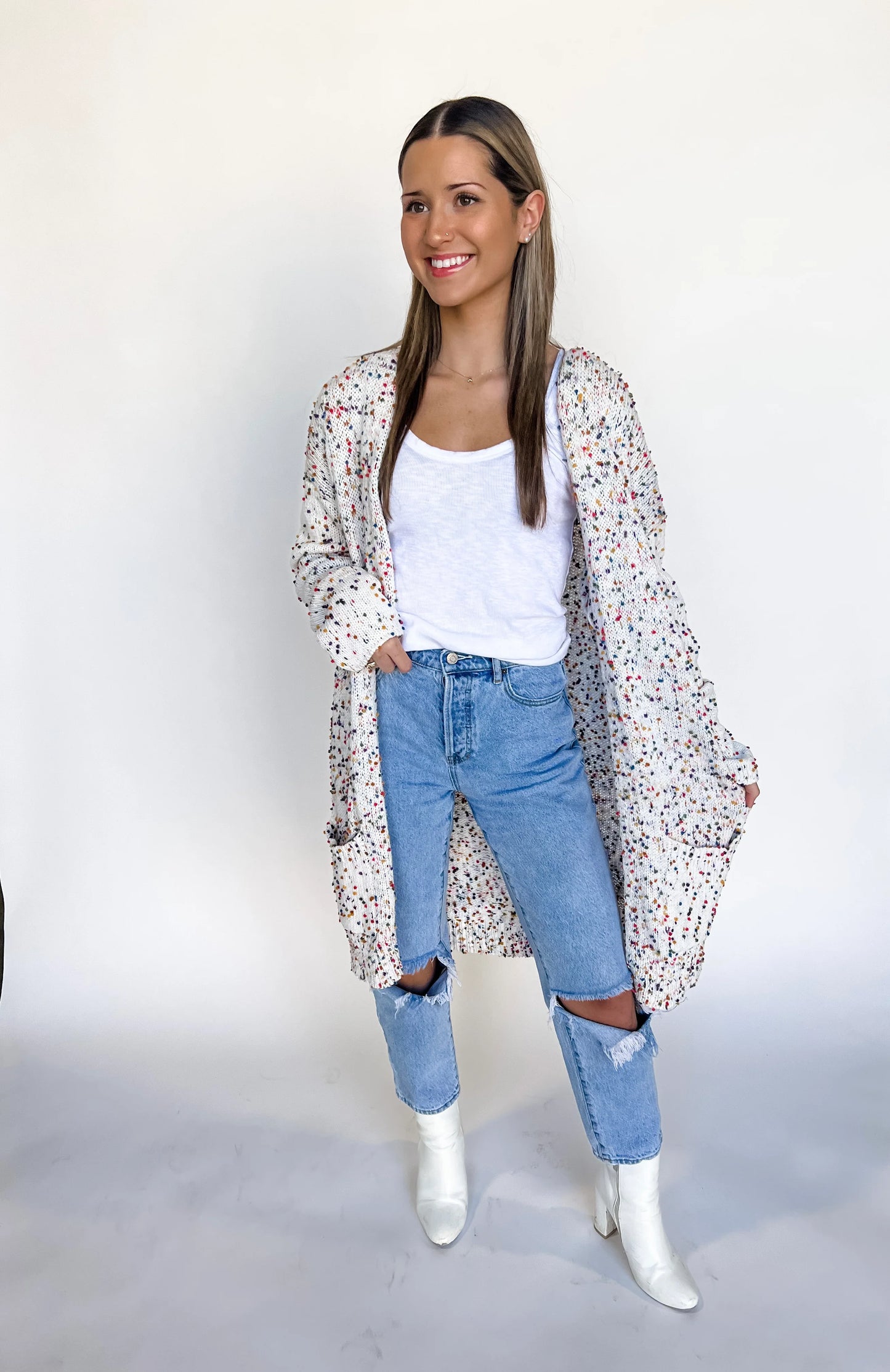 PREORDER - Spring Miley Dot Cardigan