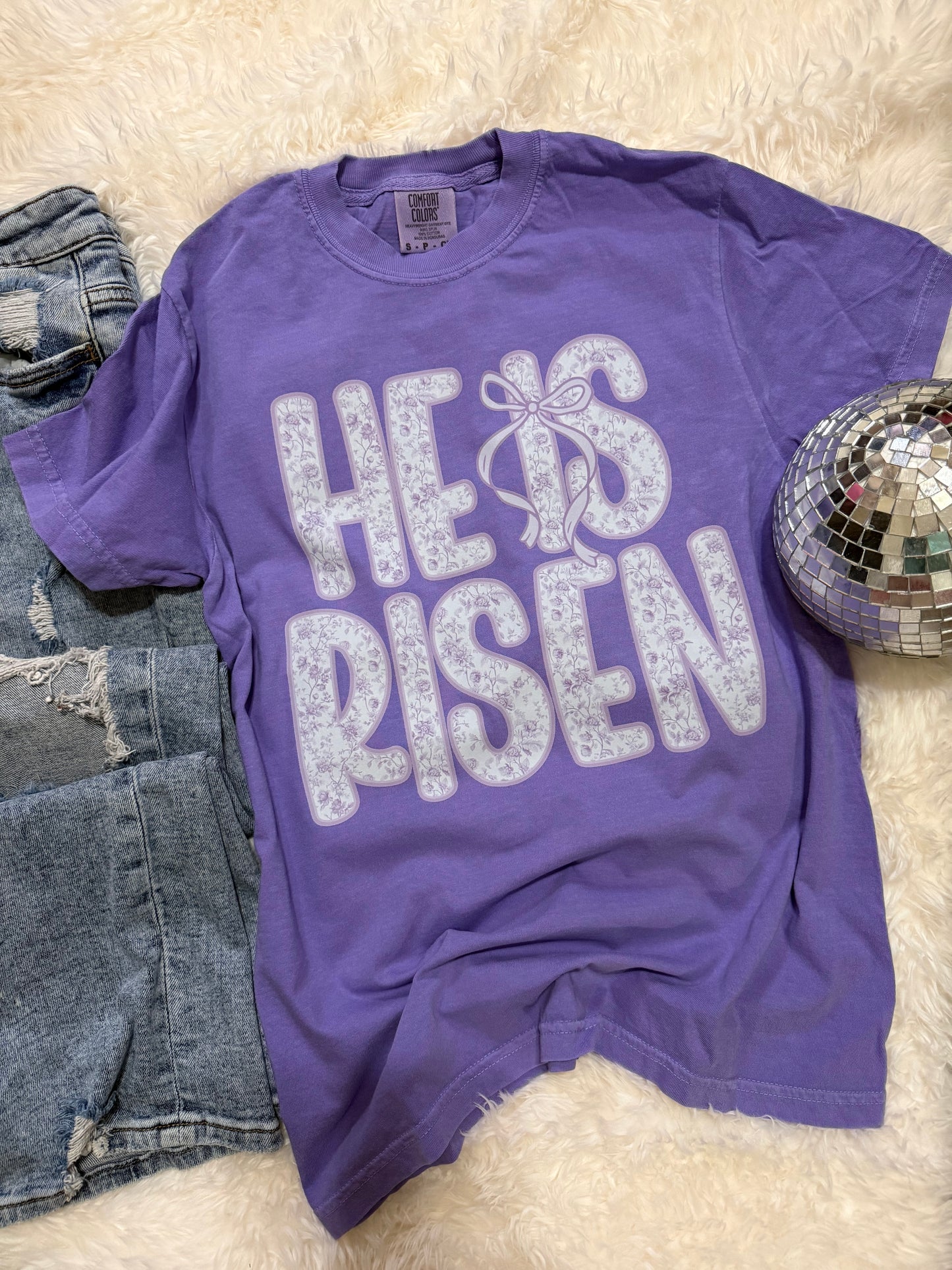 He Is Risen Comfort Colors Tee