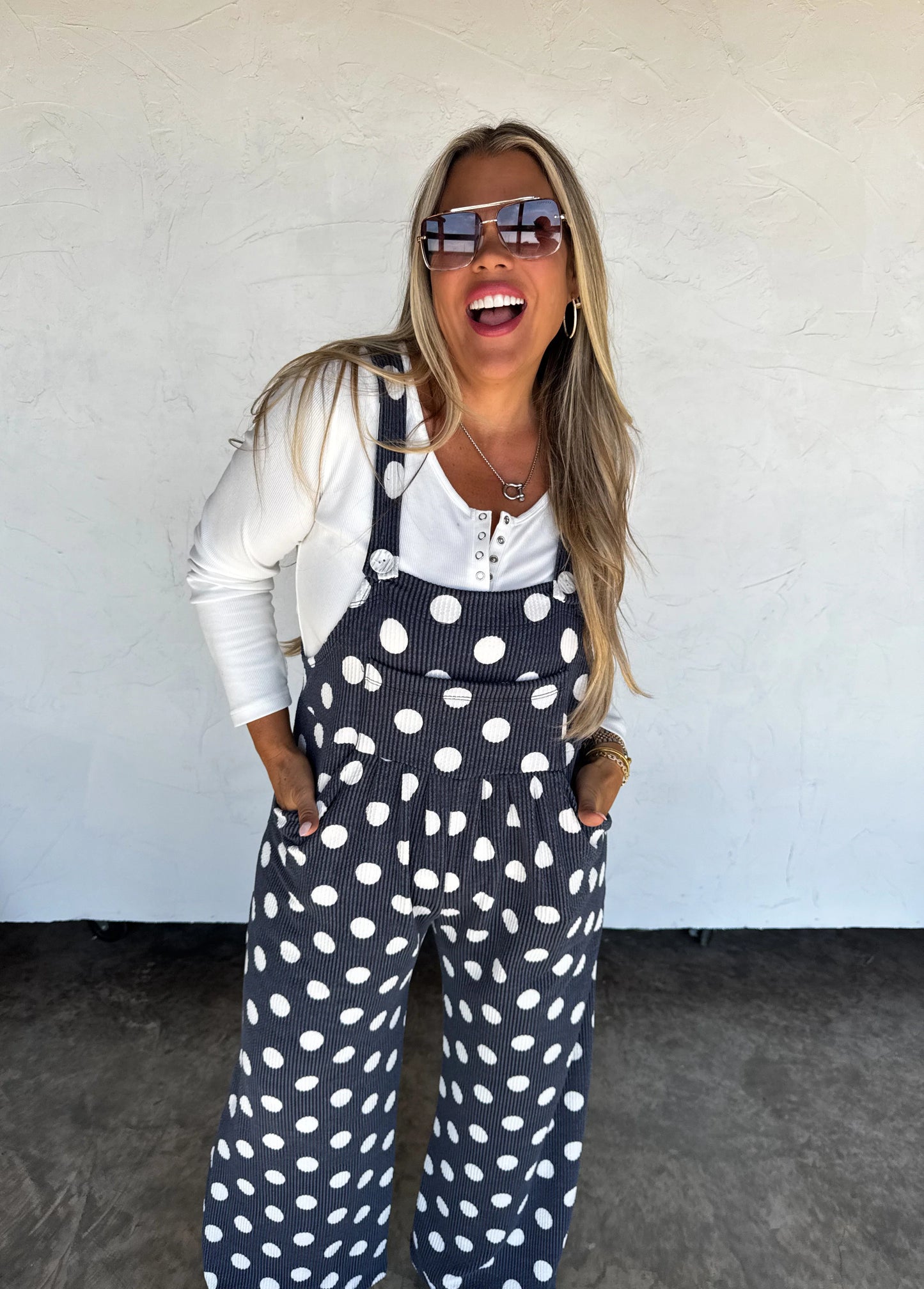Polka Dot Karli Boho Overalls