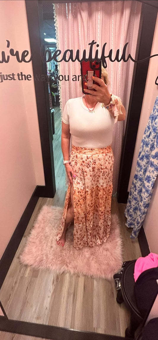 Side Slit Maxi Skirt