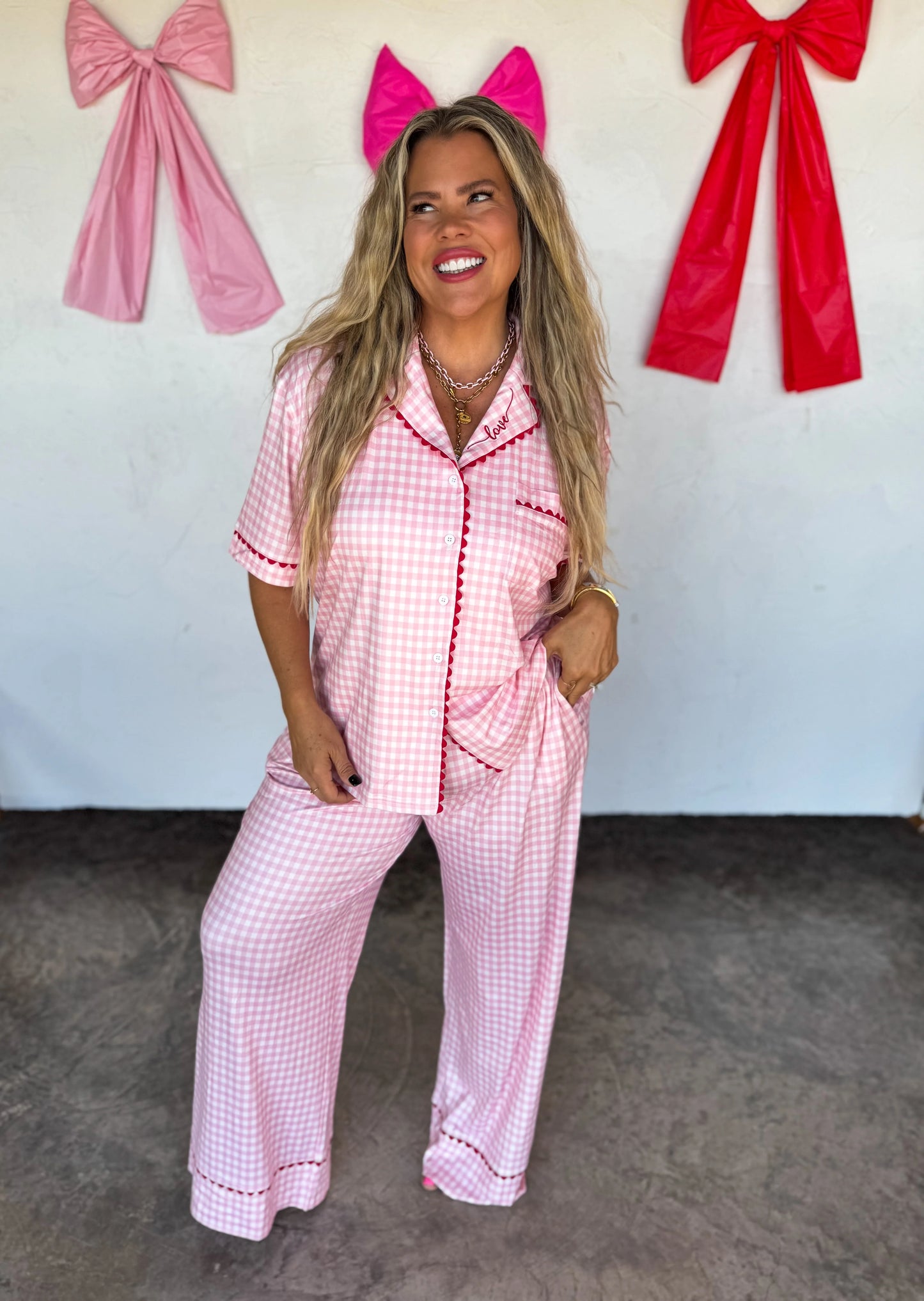 PREORDER - Gingham Love Luxe PJ Set