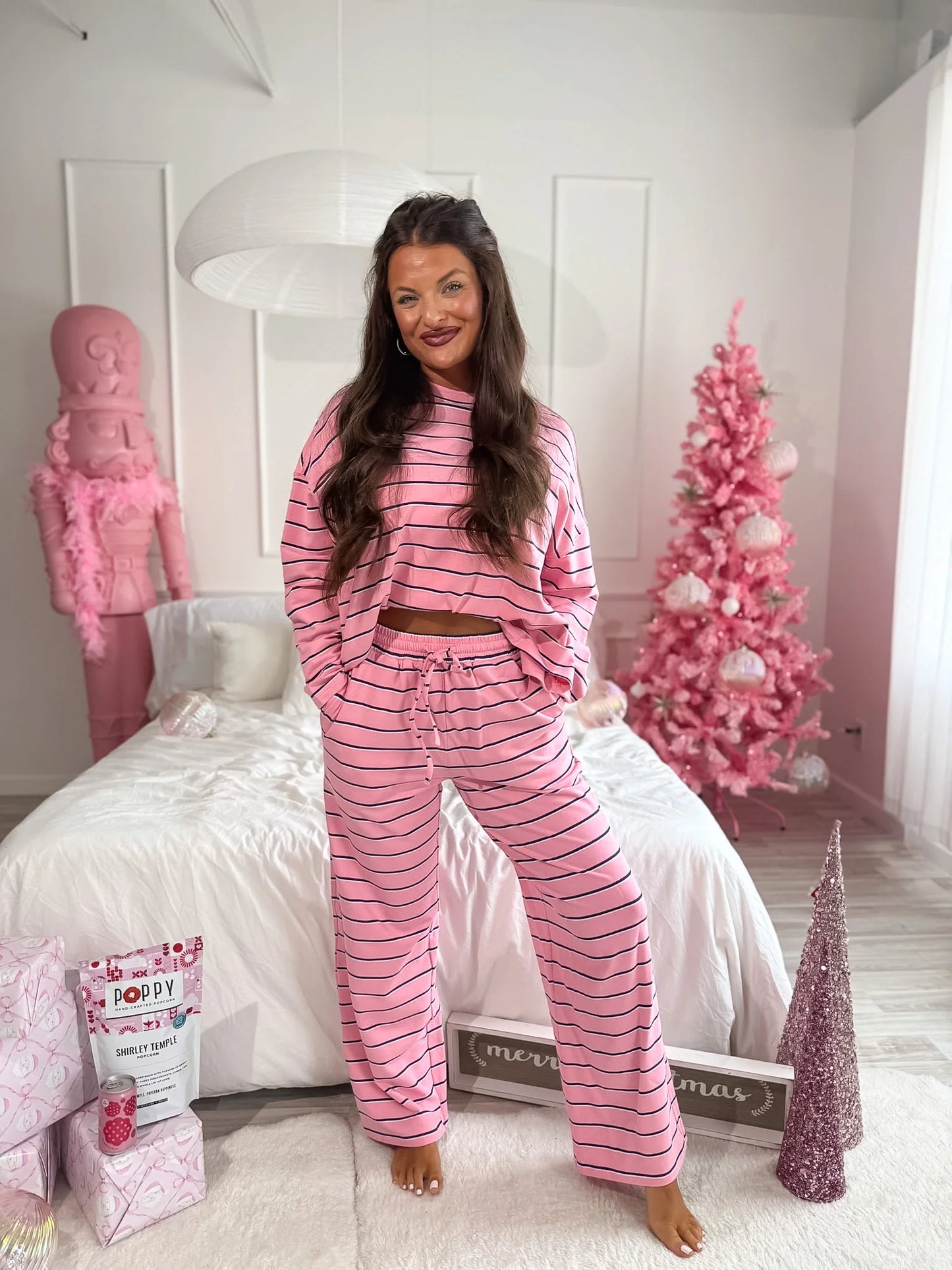 BIRDIE PREORDER - Sunday Ease Set in Snowberry Stripe (Sold as Set)
