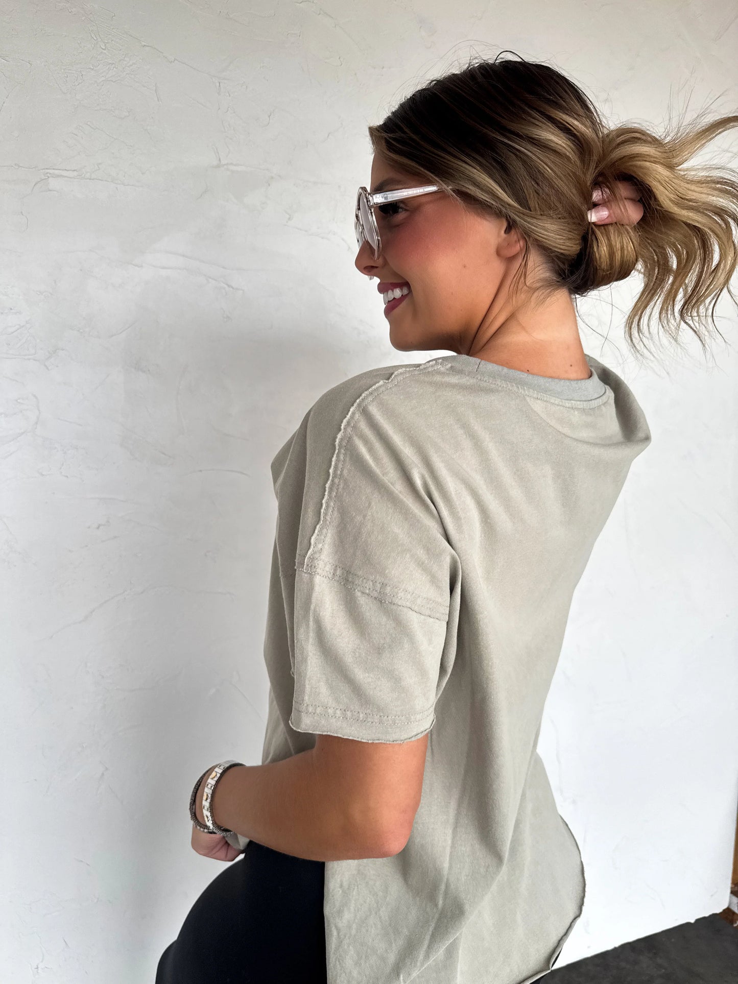 Joey Washed Cotton Boyfriend Tee