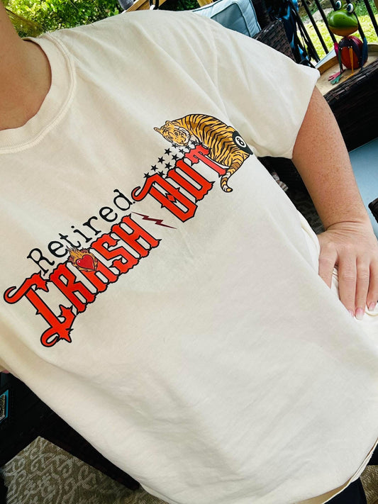 Retired Crash Out Comfort Colors Graphic Tee
