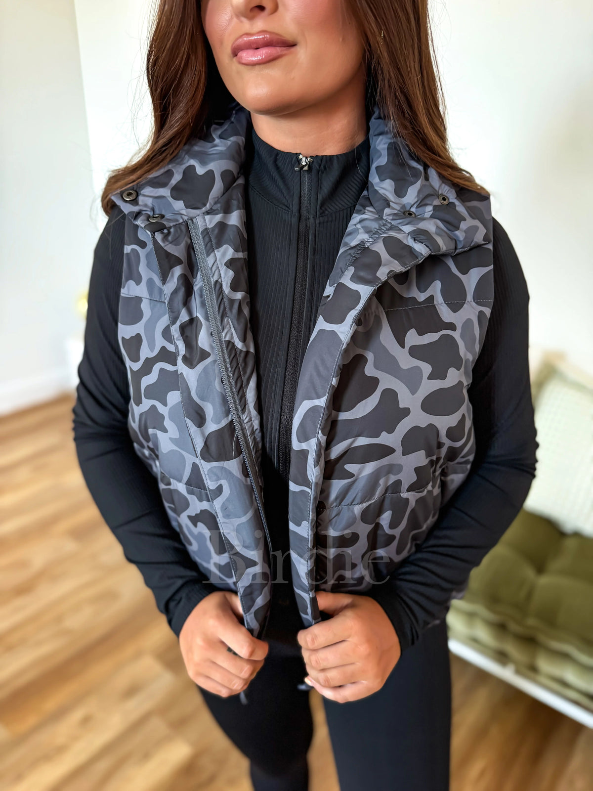 Birdie Puffer Vest - Blackout Duck Camo