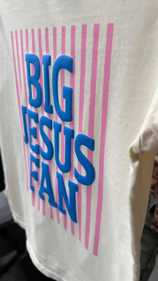 Big Jesus Fan Puff Tee