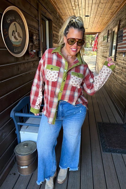 PREORDER - Scarlett Plaid Shacket