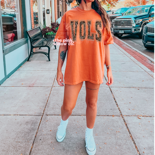 Camo Vols Comfort Colors Tee