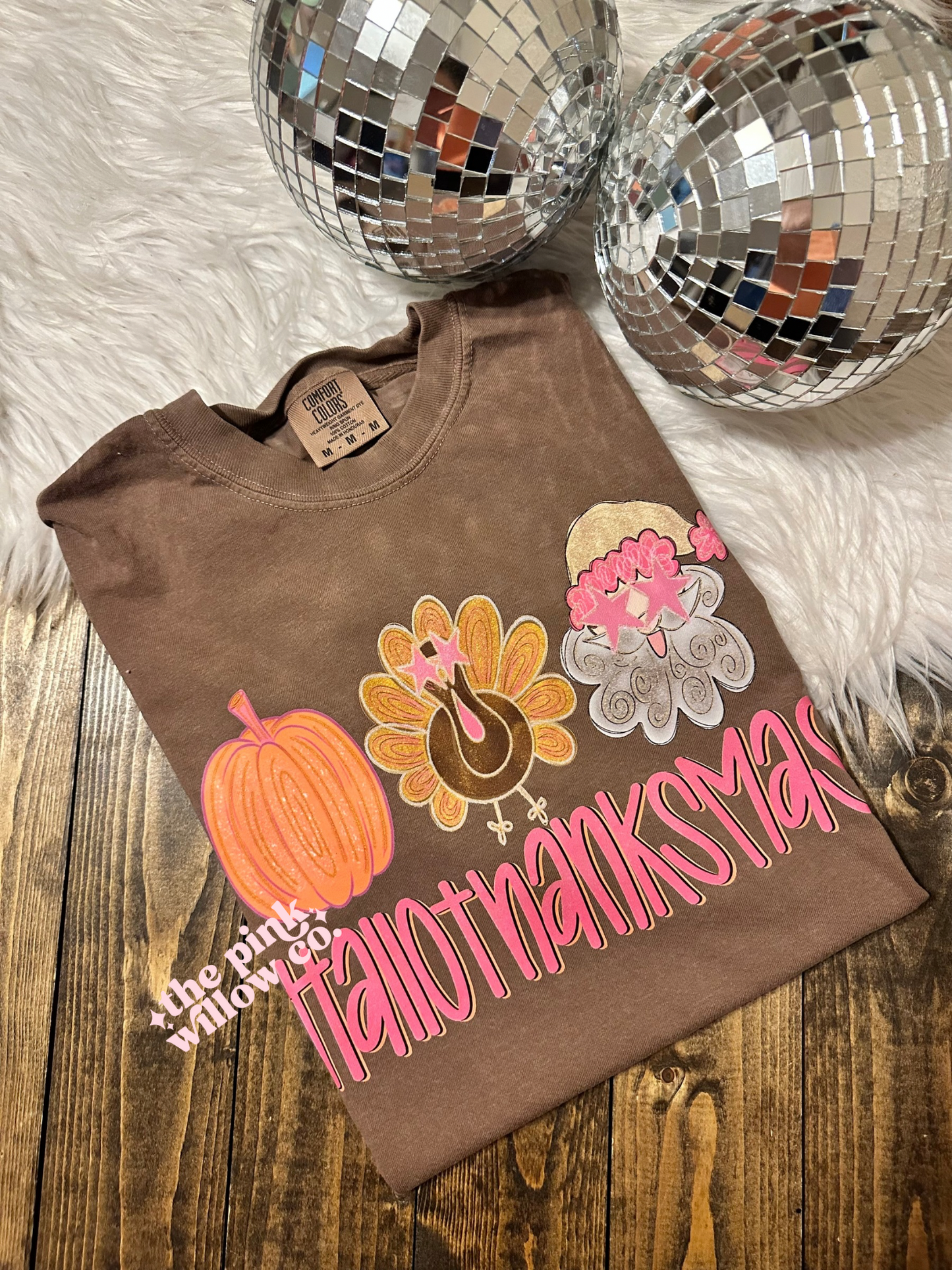 HalloThanksMas Comfort Colors Graphic Tee