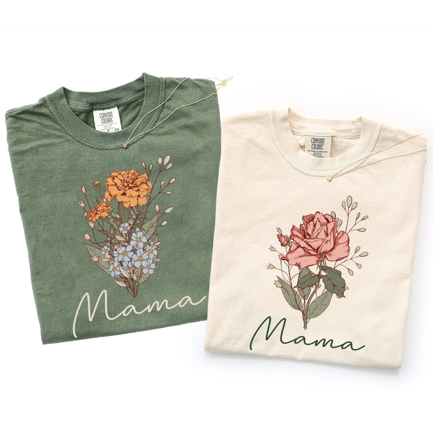 CUSTOM Birth Month Flower Bouquet CC Tees