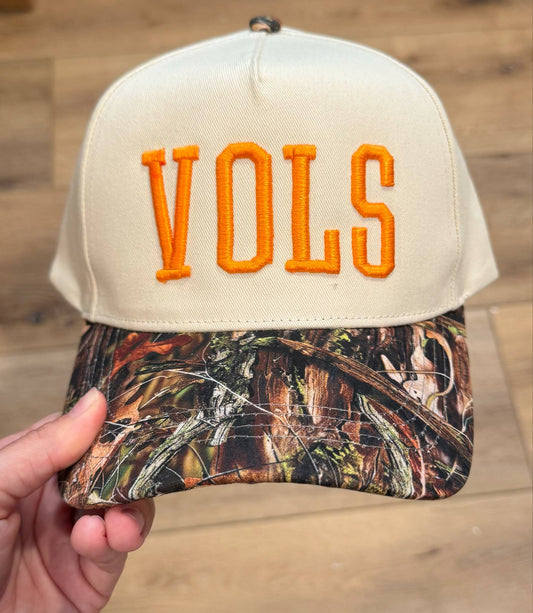 Embroidered Vols Camo Trucker Hat