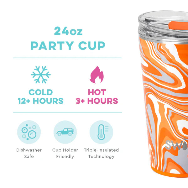 Swig Fanzone Orange Party Cup 24oz