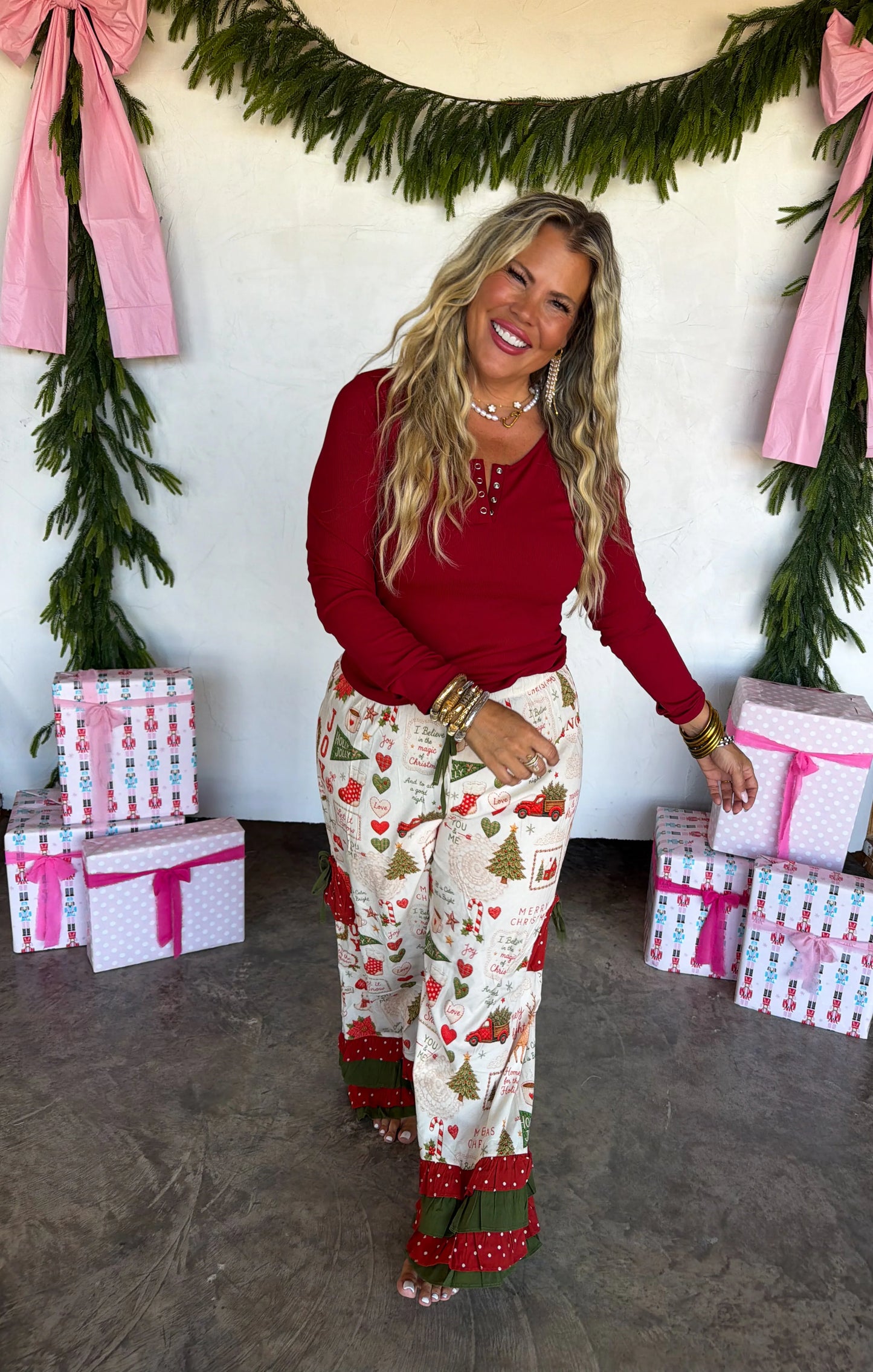 PREORDER - Vintage Christmas Bloomer Pants