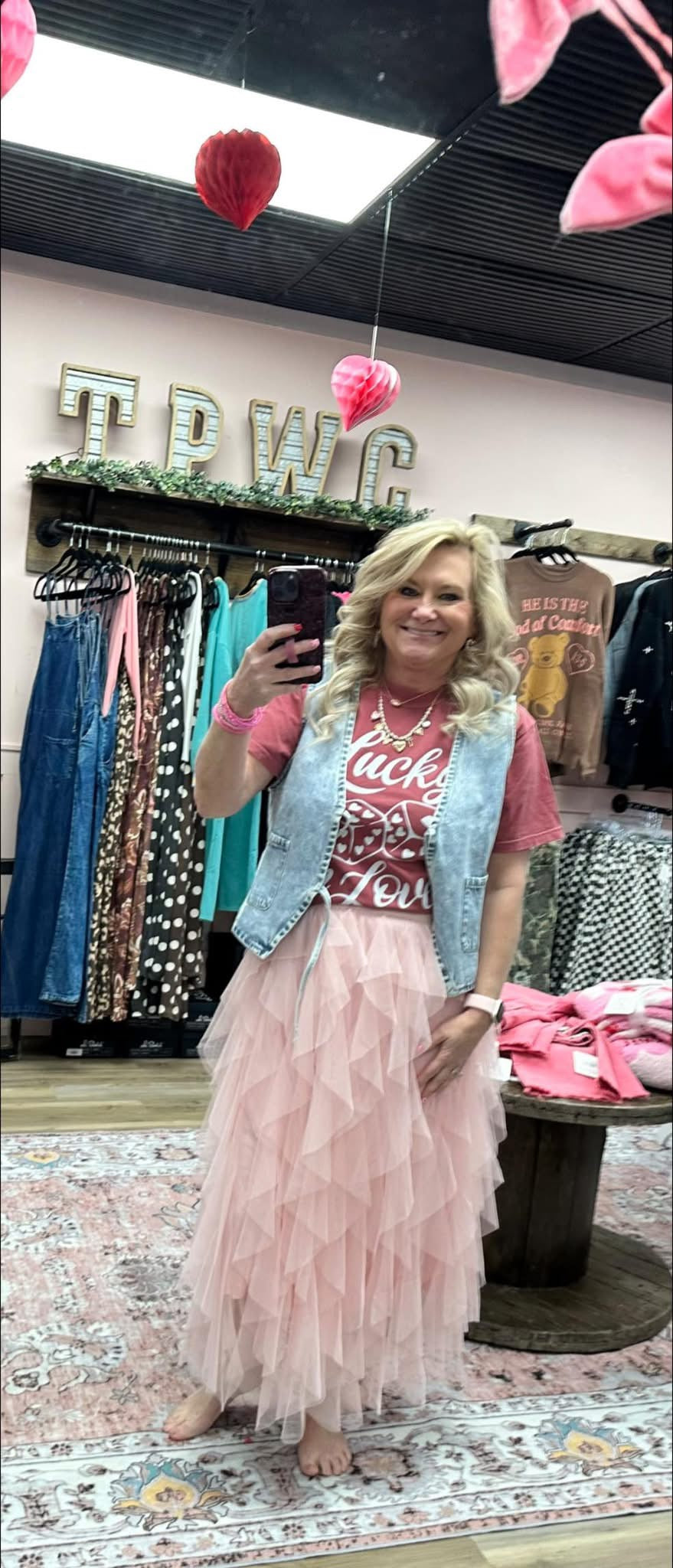 Cascading Tulle Layered Skirt