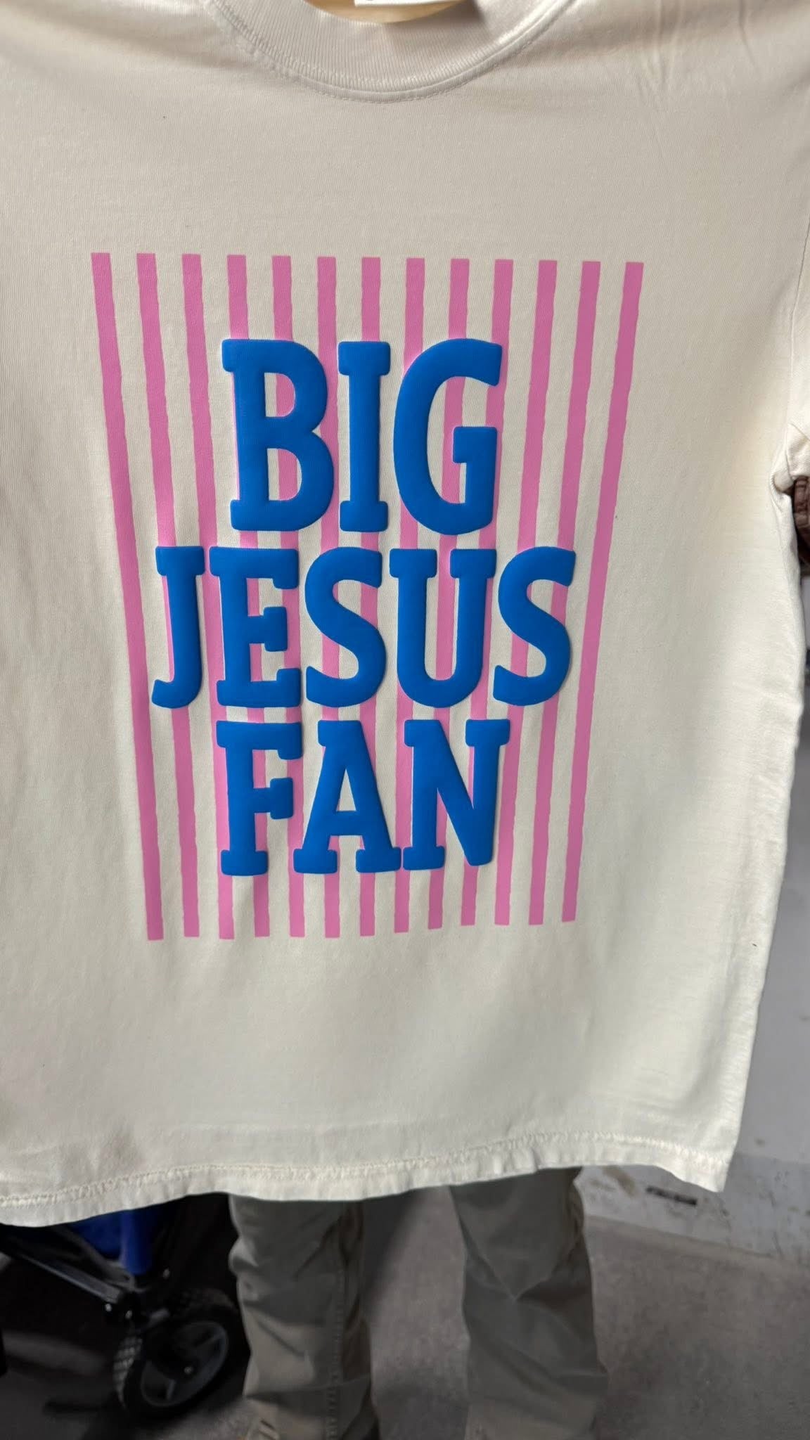 Big Jesus Fan Puff Tee