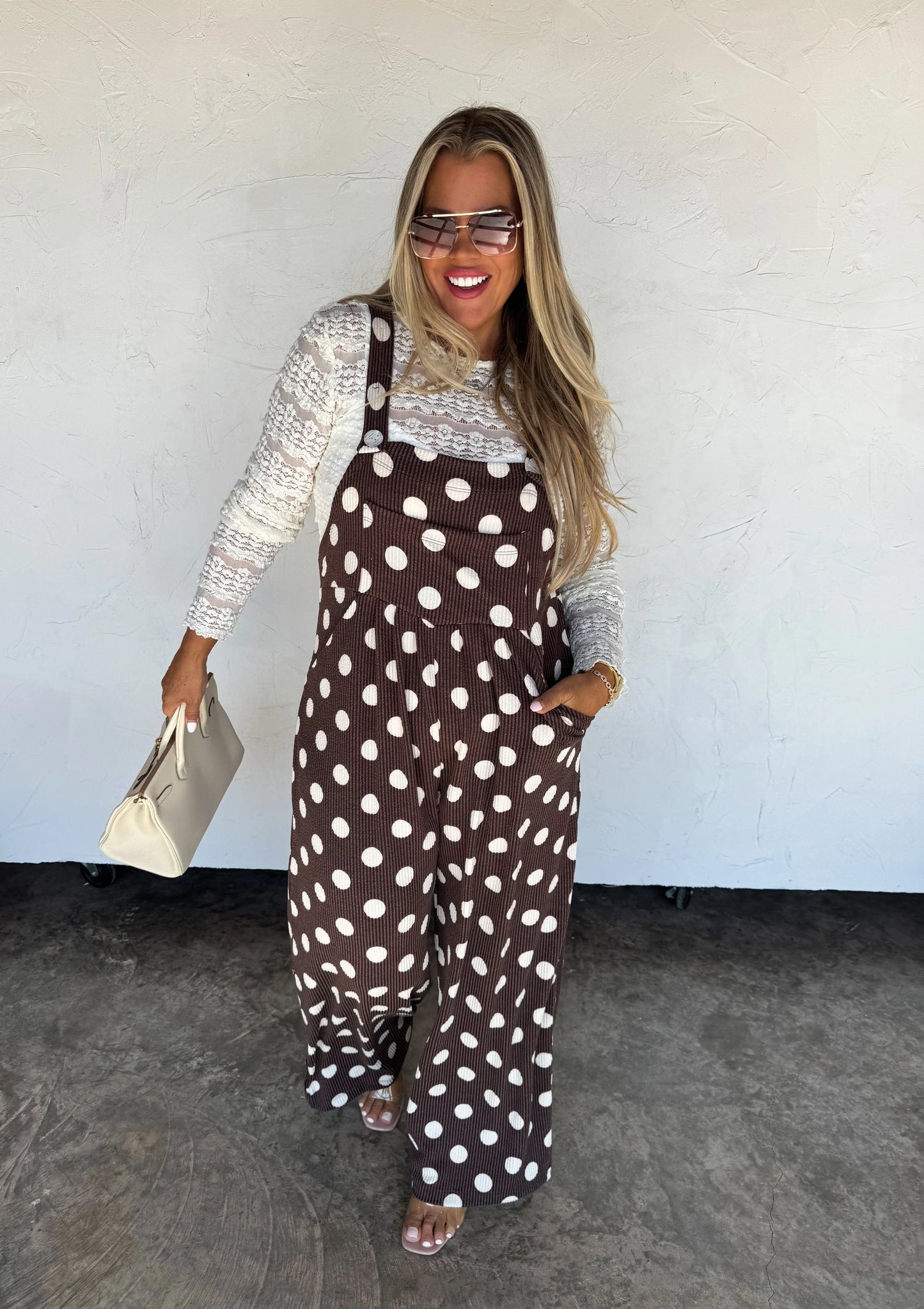 Polka Dot Karli Boho Overalls