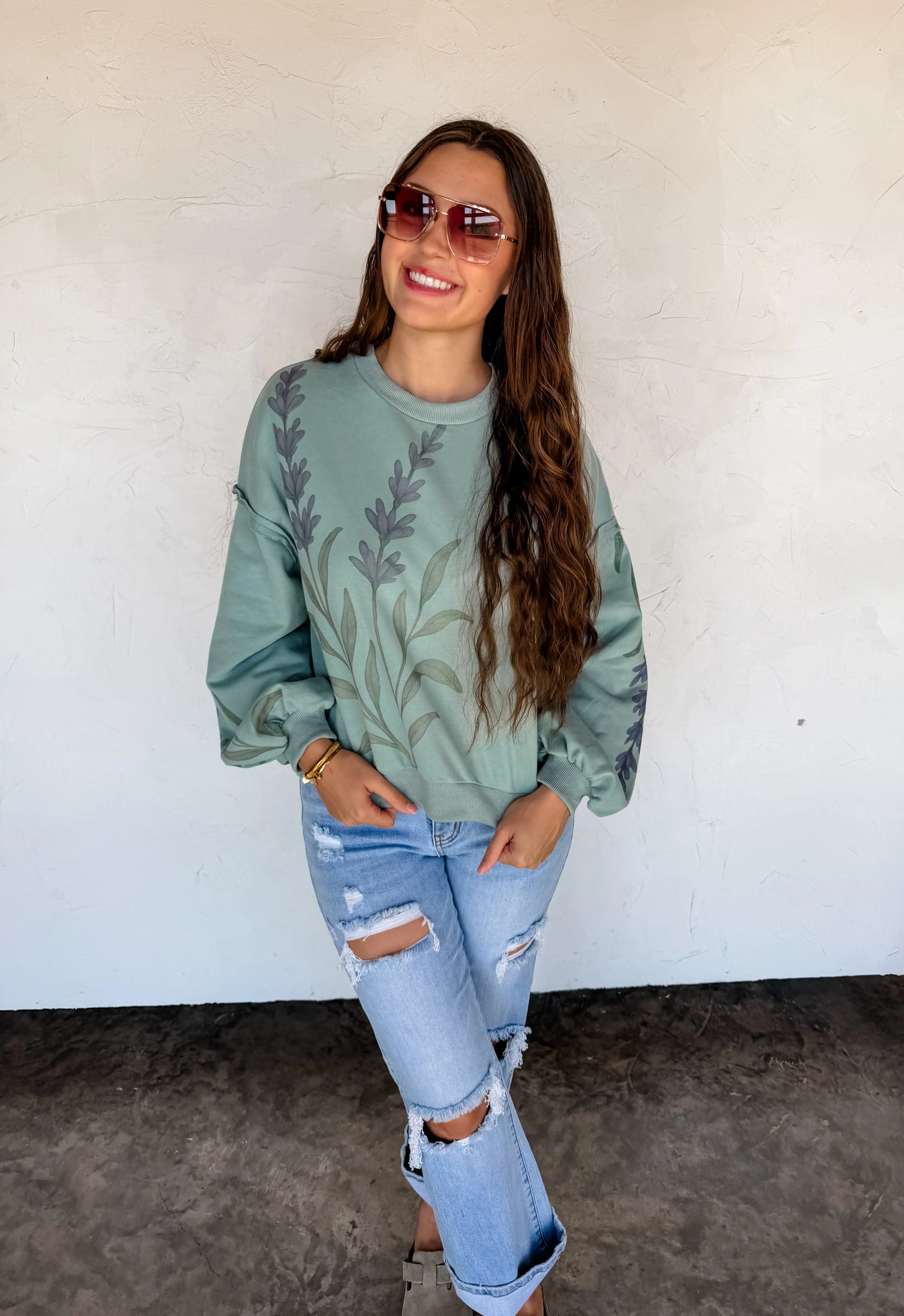 PREORDER - Spring Floral Pullover