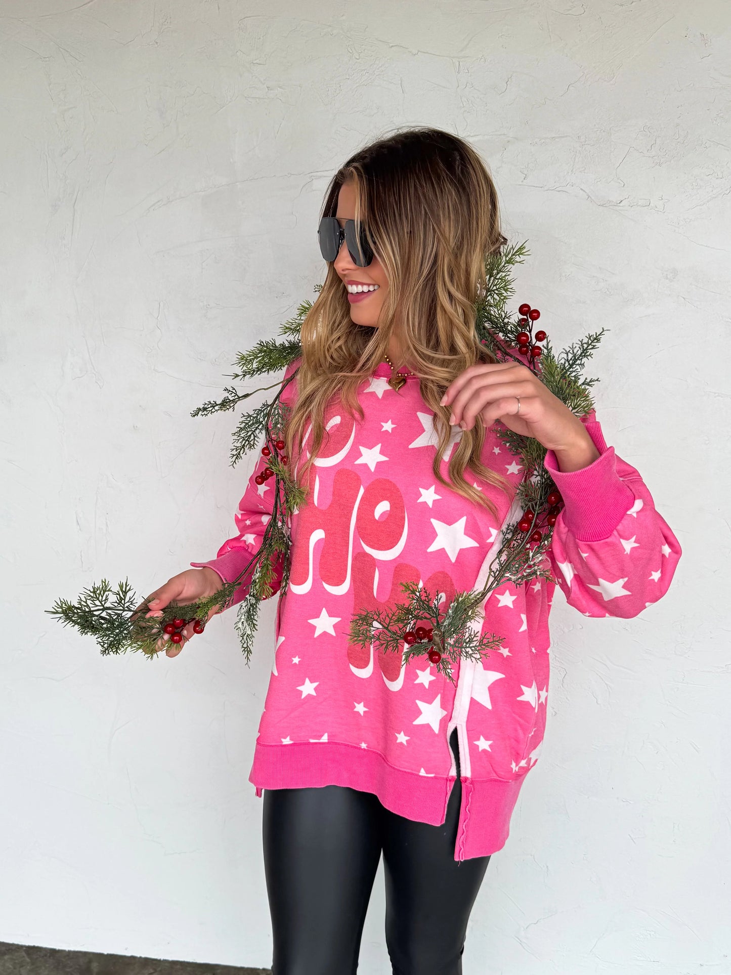 Merry & HoHoHo Classic Crew Pullover