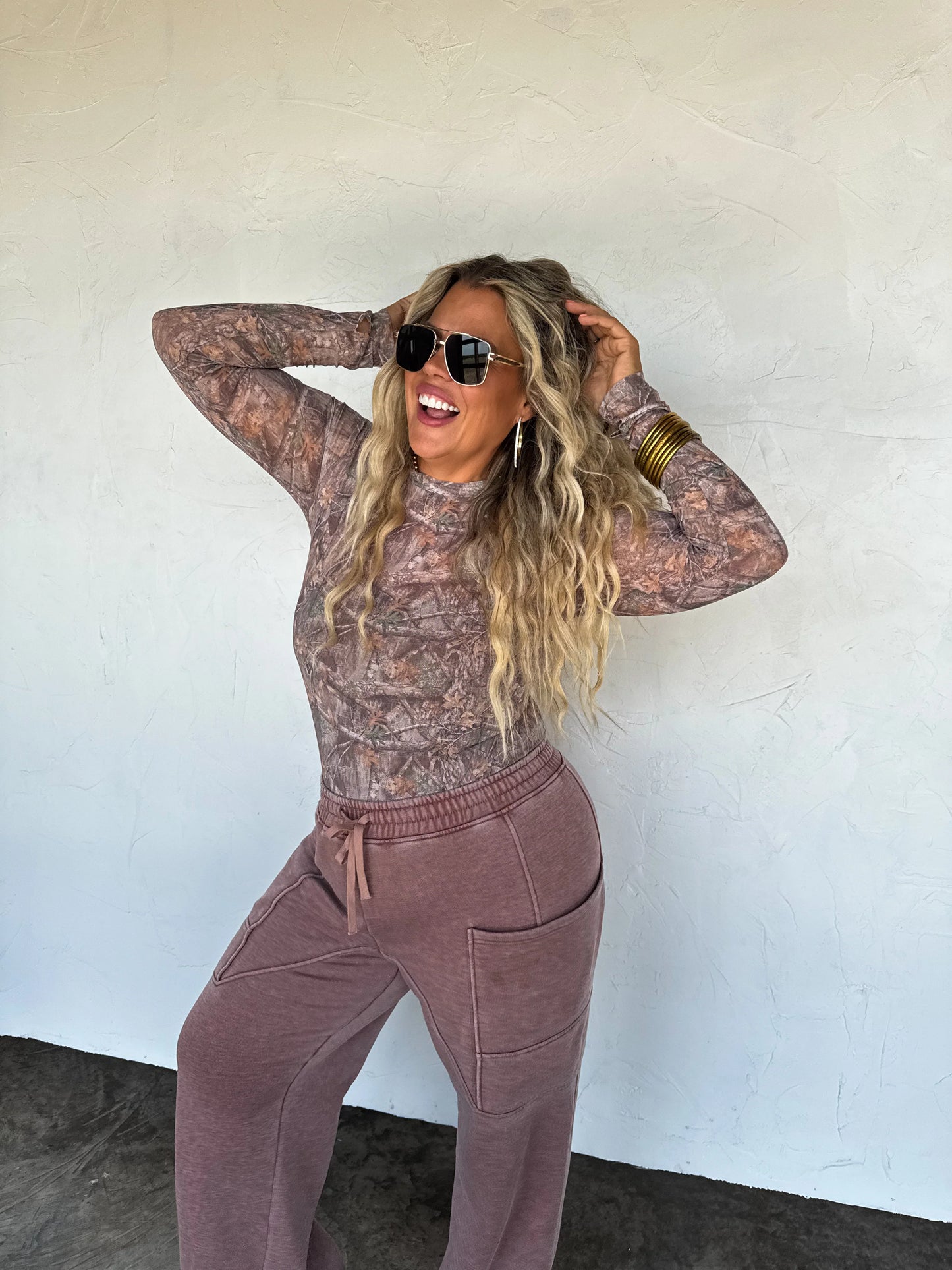 PREORDER - Camo Mesh Top