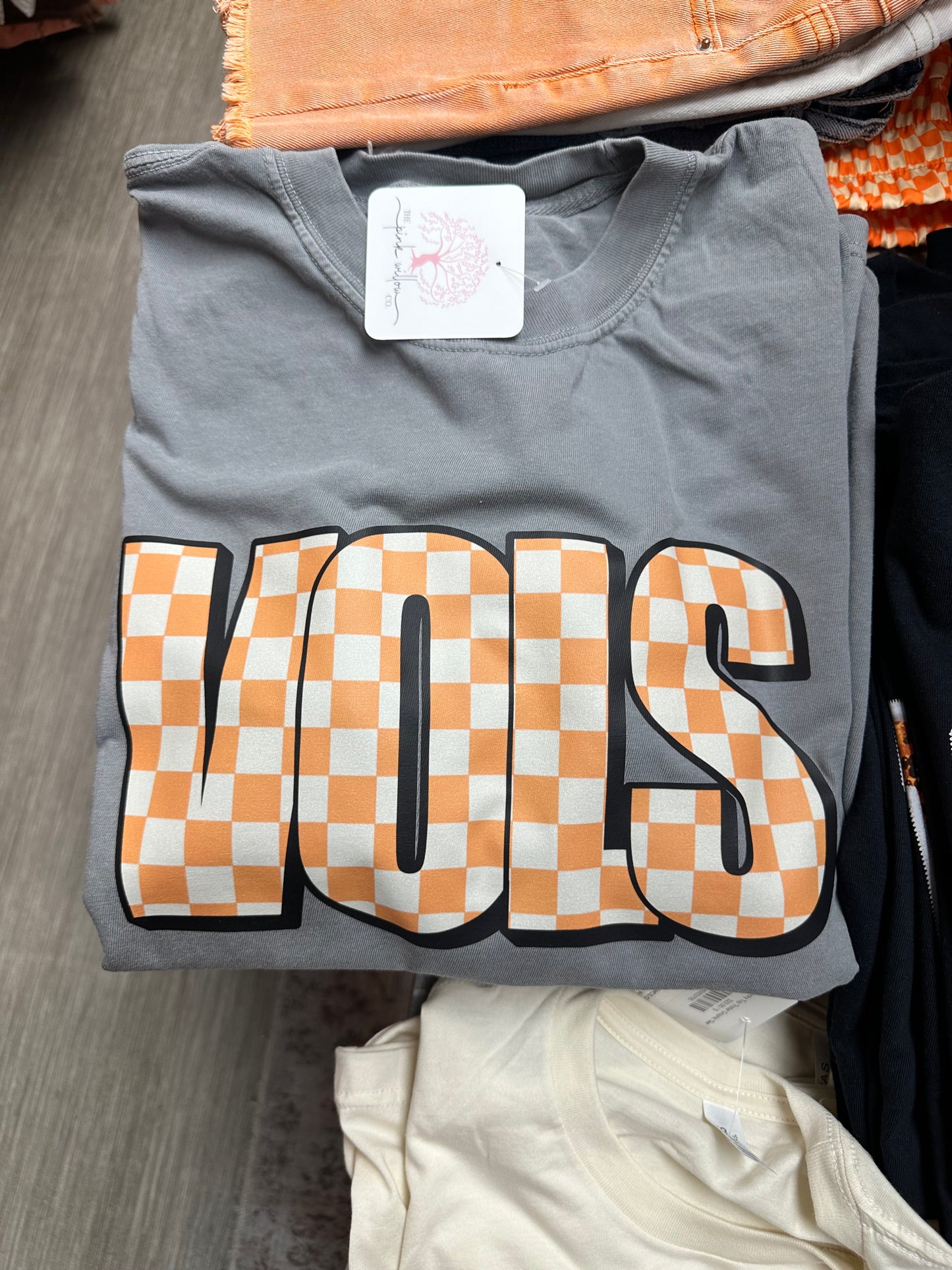 Vols Checkerboard Comfort Colors Graphic Tee