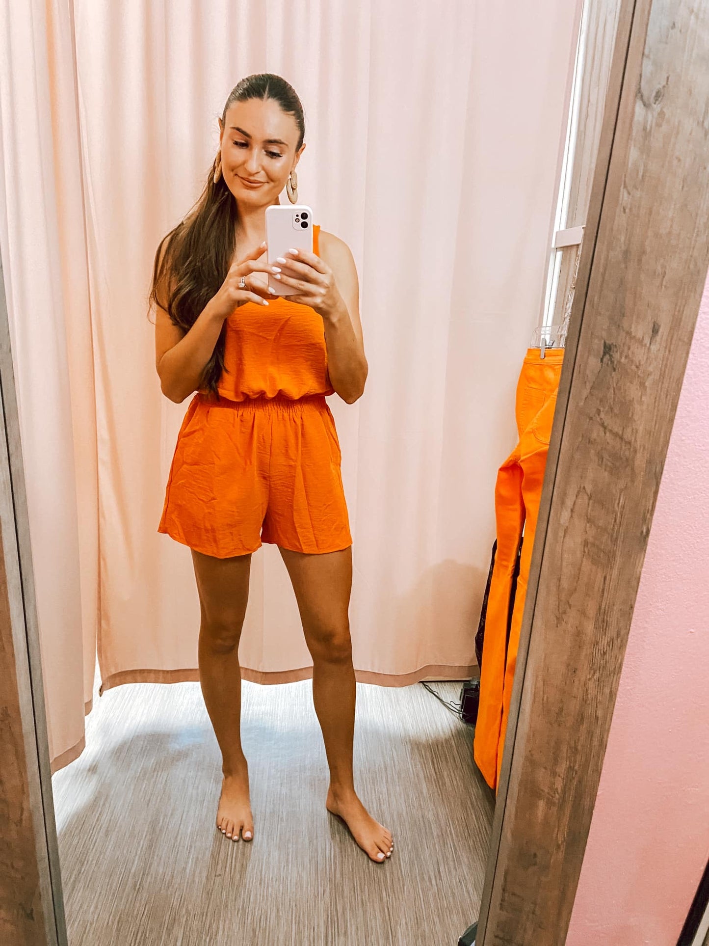 Summer Days Airflow Romper - Orange