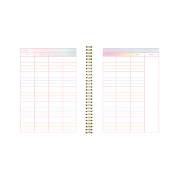 Undated Perpetual Planner - Rainbow Gradient Making Plans (Large)