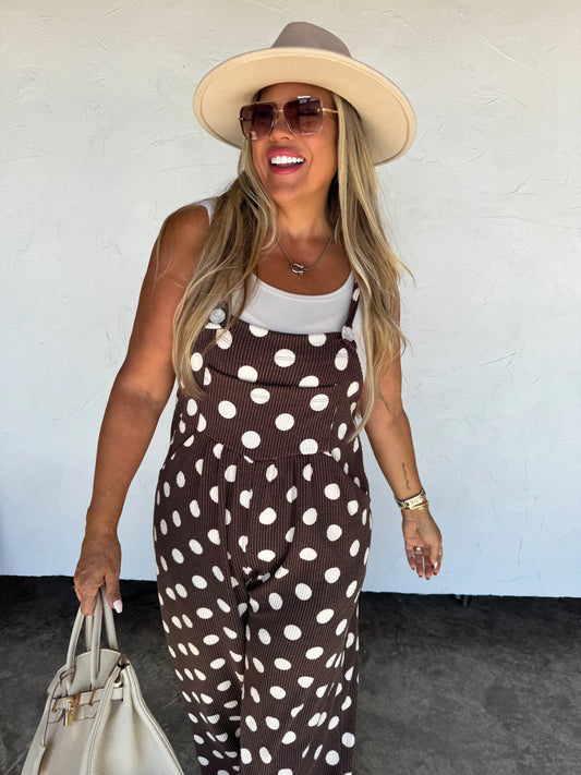 Polka Dot Karli Boho Overalls