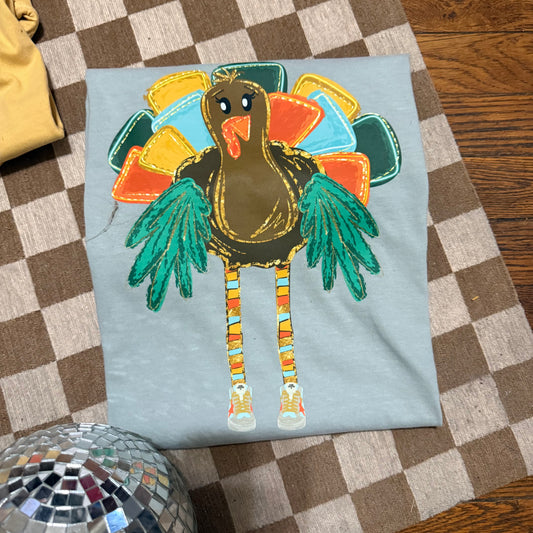 (RTS) Long Legged Turkey Comfort Colors Tee