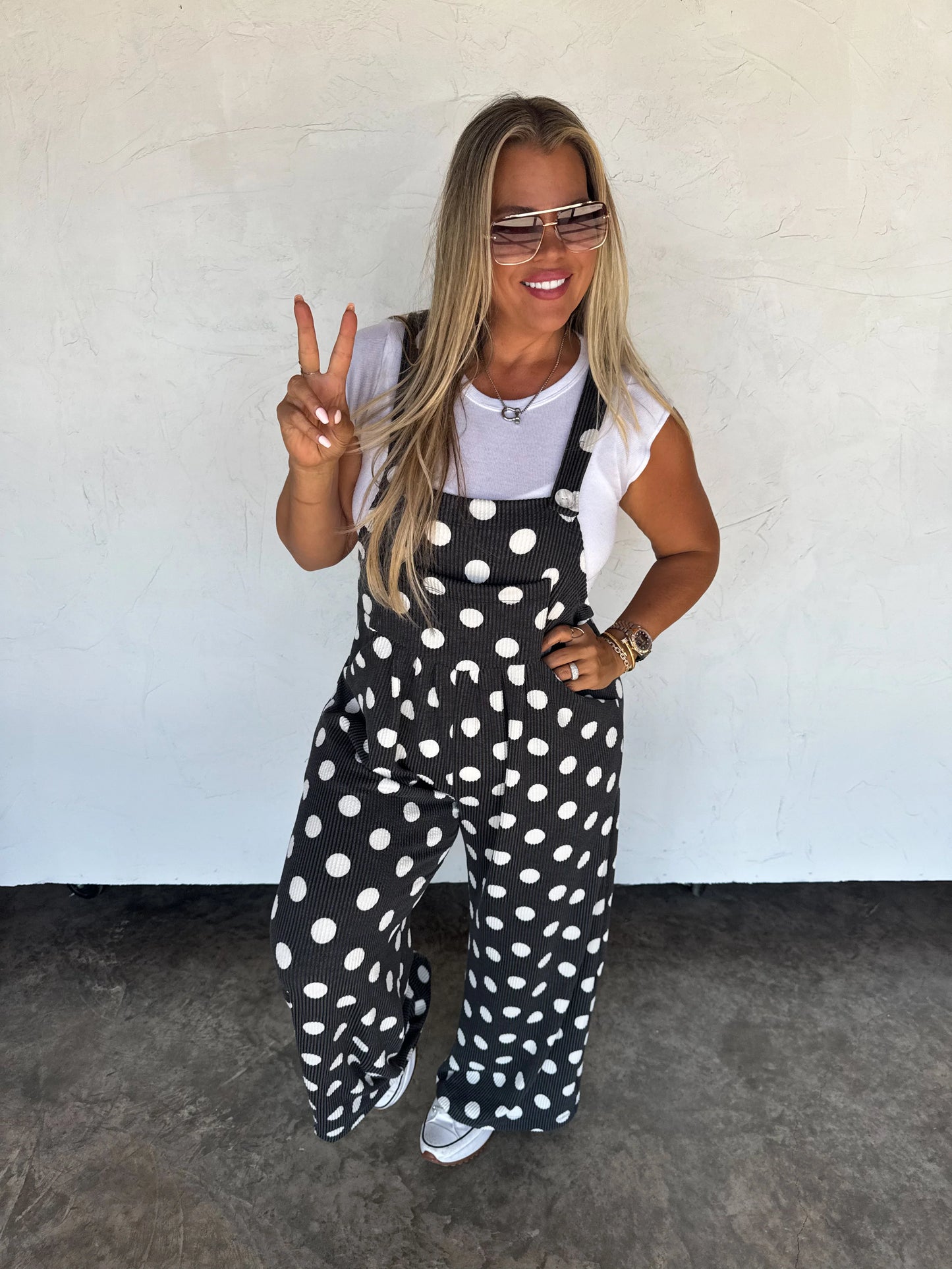 Polka Dot Karli Boho Overalls